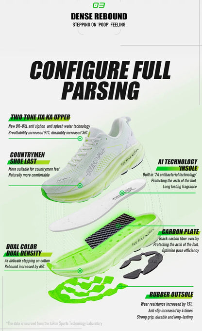 IRUNSVAN New Carbon Plate Marathon Running Shoes Lightweight Shock-Absorbing And Suitable For Men's Sports Shoes