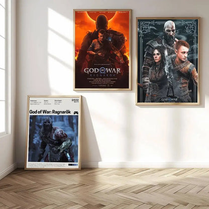 Pop Game God Of War Ragnarok Good Quality Prints And Poster Wall Art For Study Living Room Decor Unique Home Decoration Picture