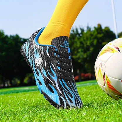 Men Professional Football Boots Cleats Boys Soccer Shoes Ankle Support Cleats Youth Outdoor Match Training Sneakers Non-slip.
