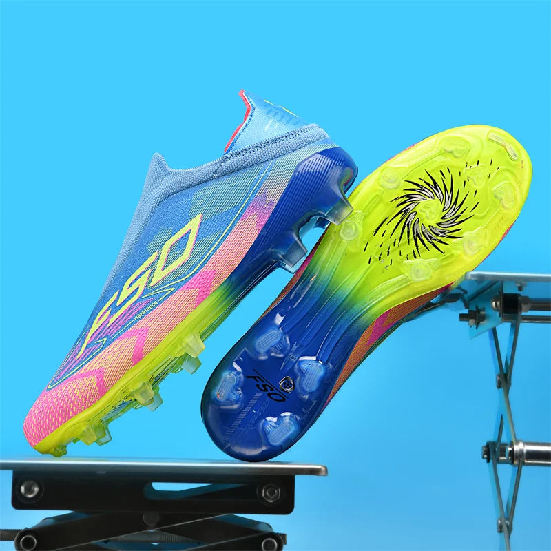 Chaussures de Football pour hommes, bottes de Football antidérapantes pour adultes, ultralégères, crampons d'intérieur, antidérapantes, Fg, gazon, Futsal, confortables, nouvelle collection