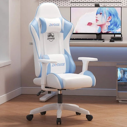 Cadeira de Escritório Gaming Reclinável AOLIVIYA para Computador em Casa, Rotativa, com Elevação, Encosto e Apoio para Pés, para Cybercafé e E-Sports