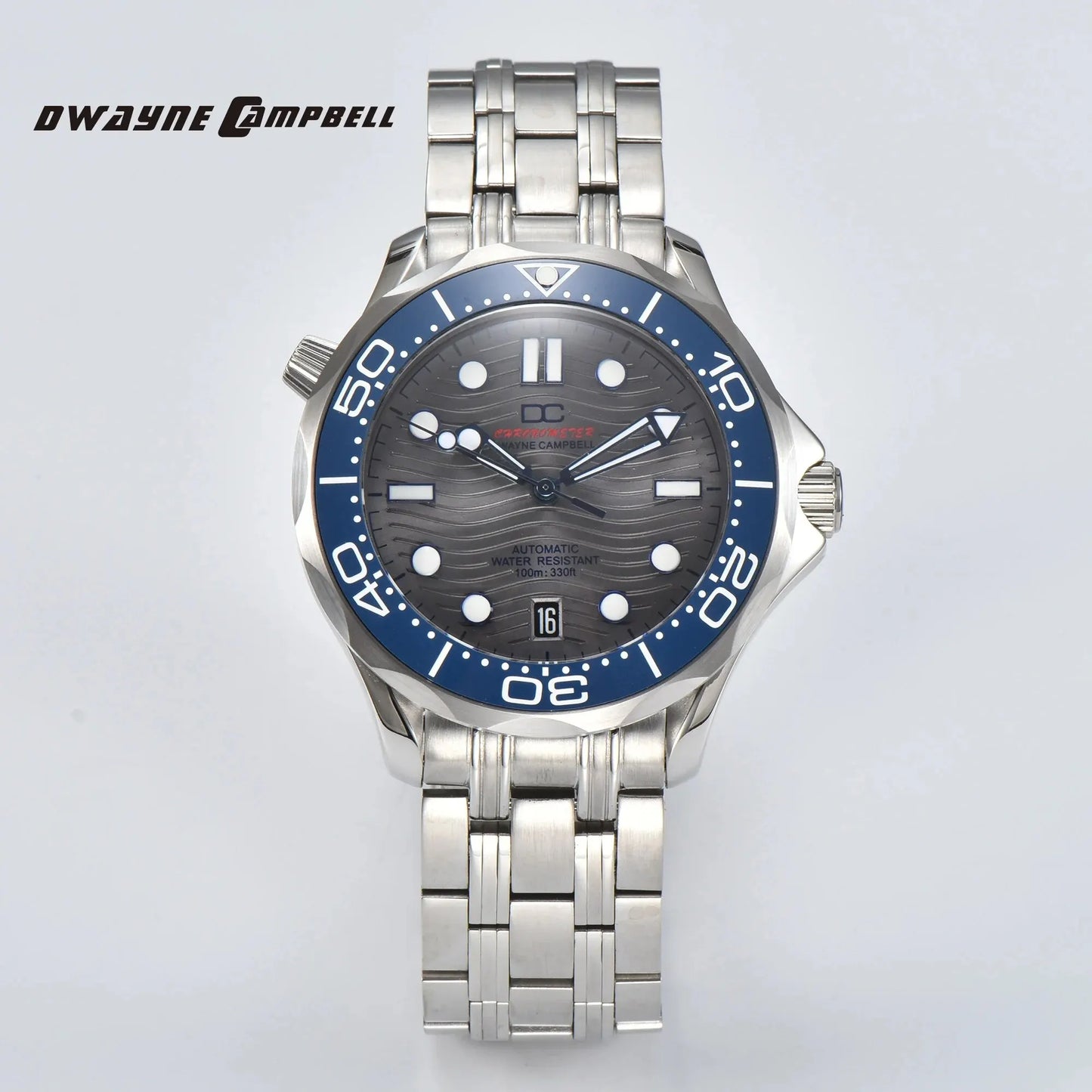 DWAYNE CAMPBELL Top Luxury NH35 Men's Automatic Mechanical Watch Ceramic Bezel Waterproof Classic Business Wristwatch
