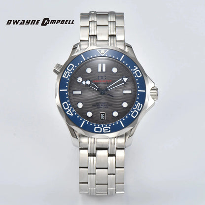 DWAYNE CAMPBELL Top Luxury NH35 Men's Automatic Mechanical Watch Ceramic Bezel Waterproof Classic Business Wristwatch