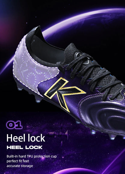 Kelme Kangaroo Leather MG Soccer Shoes Professional Match Sports Football Shoes Outdoor Anti-Slip Football Boots