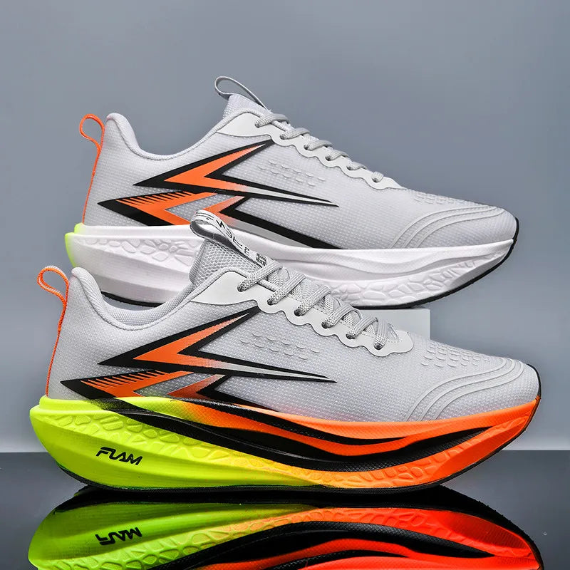 Men Running Shoes Speciality Marathon Sports Shoes Breathable Lightweight Carbon Board Women's Trend Athletic Sneakers Women