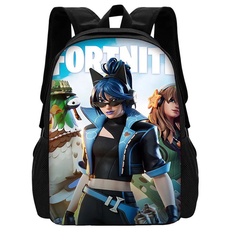 Mochilas infantis Classic Game Fortnites para meninos e meninas, presente de aniversário para estudantes, mochilas escolares unissexo para criança, mochila de campismo durável