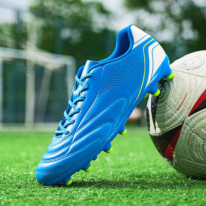 Chaussures de football pour hommes, crampons de football à tige haute pour terrain dur FG AG TF, entraînement professionnel, baskets légères pour l'extérieur, pointures 39-45