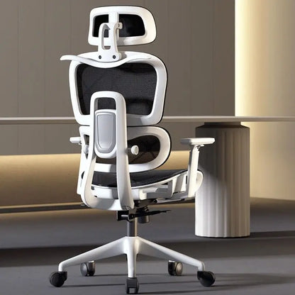 Ergonomic Office Computer Chair with Lumbar Support, Reclining Gaming Chair, Breathable Mesh Desk Chair, Adjustable Swivel Executive Chair for Long Sitting