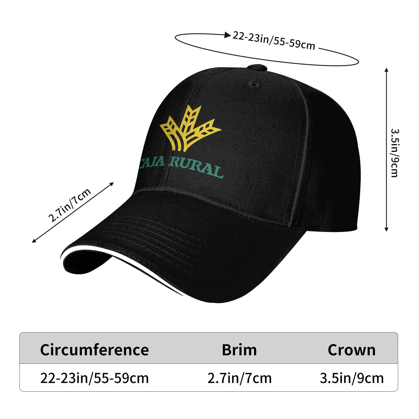 Brilliant Caja Rural Baseball Cap  Street Style Unisex Men Hip Hop Hats Sun Print Outdoor Sports Snapback Cap