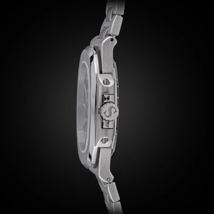Sugess Man Watch Automatic Mechanical Wristwatches Miyota 9015 Movement MOP Dial Luminous Waterproof 5bar Bracelet Luxury S466