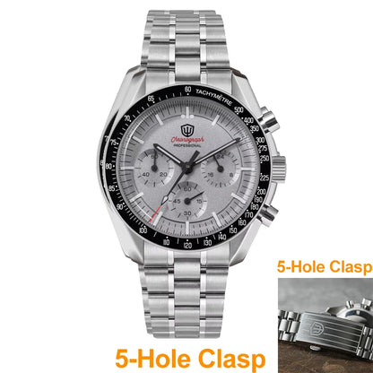 Watchdives WD1863 39mm VK63 Chronograph Watch OTF Clasp Sweep Quartz Movement Sapphire Luminous 100m Waterproof Watches