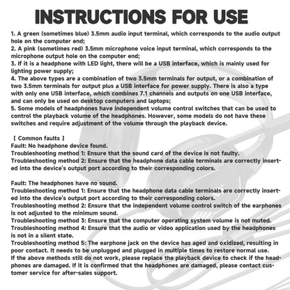 H21 wired headphones gaming, computer, music Fits online courses, conferences, birthdays. Works with PS4/PS5/Xbox/Switch/