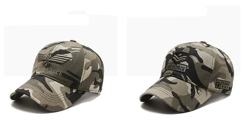 Four Seasons Hats Men's Trendy Hats Korean Casual Hats Spring and Autumn Outdoor Sunhats Camouflage Sunscreen Men's Baseball Caps