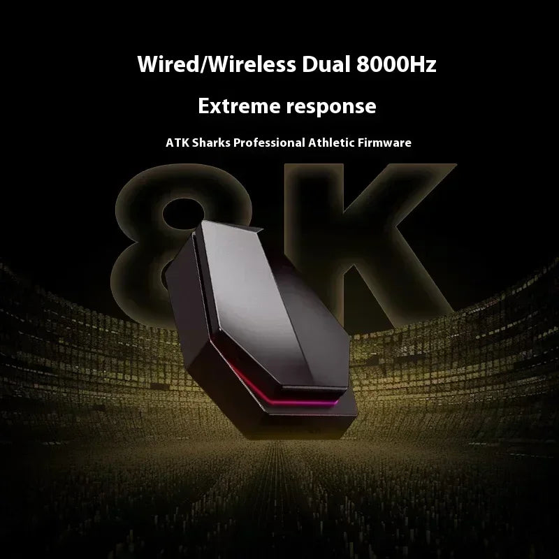 Mouse gaming wireless ATK Blazing Sky X1/X1V2 8K a bassa latenza, leggero per FPS, Liekong E-sports, accessori PC personalizzati