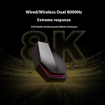 Mouse gaming wireless ATK Blazing Sky X1/X1V2 8K a bassa latenza, leggero per FPS, Liekong E-sports, accessori PC personalizzati