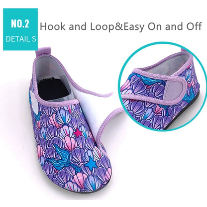 Boys Girls Soft Foldable Water Shoes Kids Beach Summer Outdoor Wading Shoes Swimming Surf Sea Slippers Quick-Dry Aqua Shoes