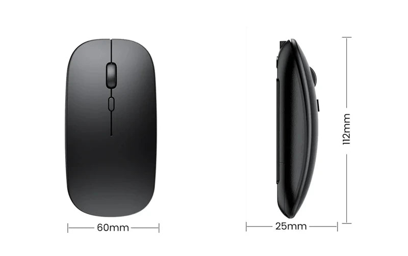 Rechargeable Wireless Mouse Bluetooth 2.4GHz Dual Modes Ergonomics DPI Readjustable Silence USB Portable Mouse for PC Laptop