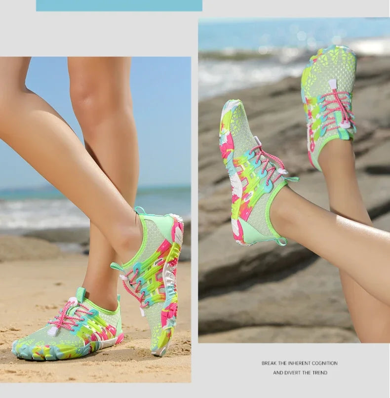 Unisex Quick-Drying Breathable Aqua Shoes Barefoot Beach Footwear for Adults and Kids Gym Outdoor Training Sneakers Size 28-46