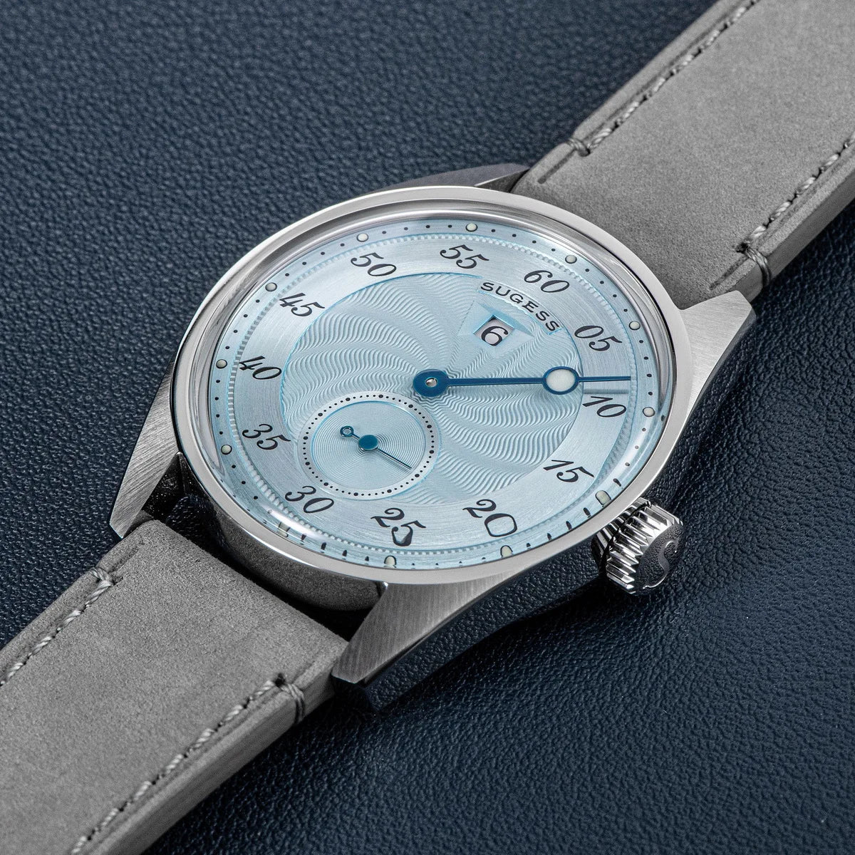 Sugess Watch of Men Automatic Mechanical Wristwatches ST1721 Movement Luminous Simple Fashion Clock Waterproof Glass S451 New
