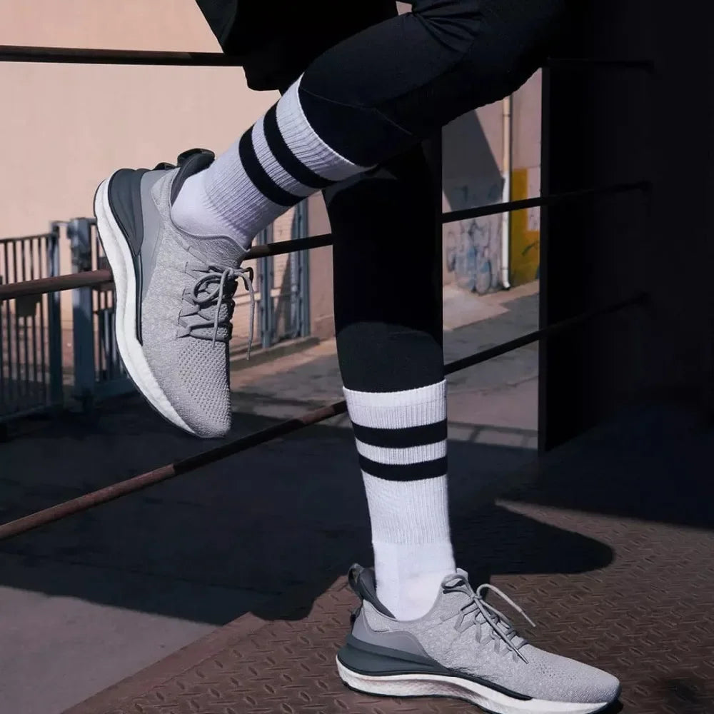 NEW Mijia Sport Shoes 4 Lightweight Ventilated Elastic Knitting Leisure Breathable Non-Slip Running Trainer Sneakers