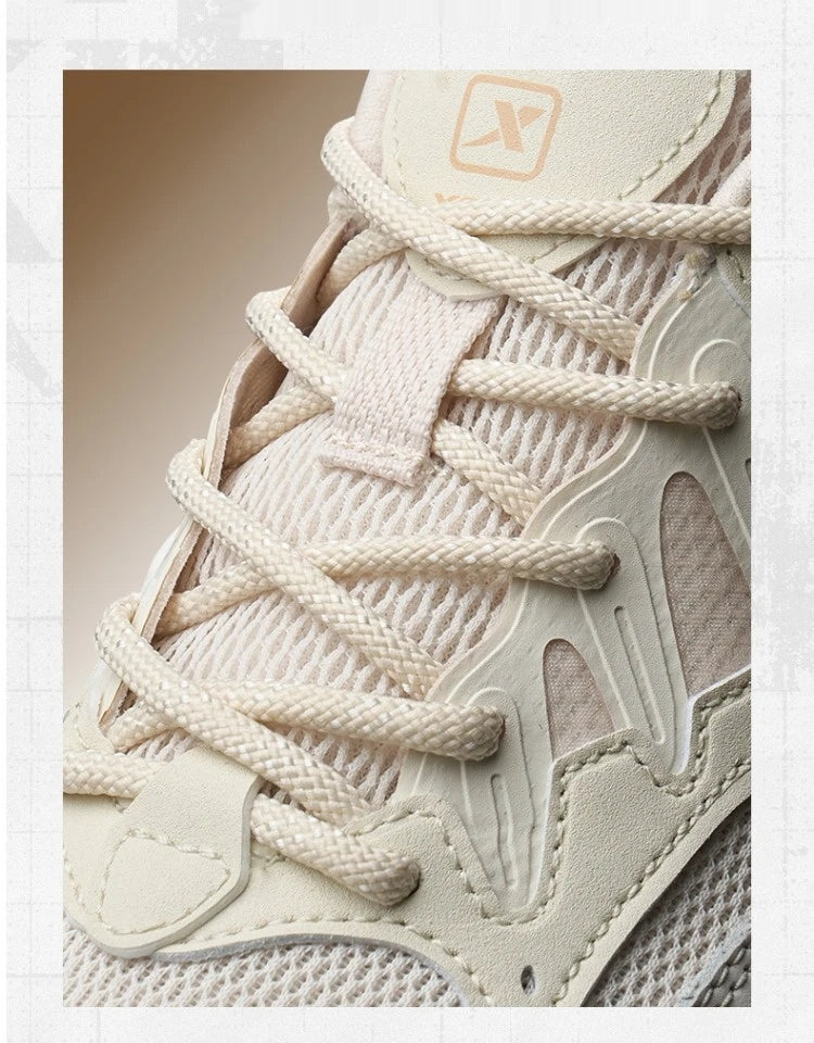 Xtep casual shoes 2025 spring and summer lightweight sports shoes with thick sole, fashionable street style sneakers 875319320004