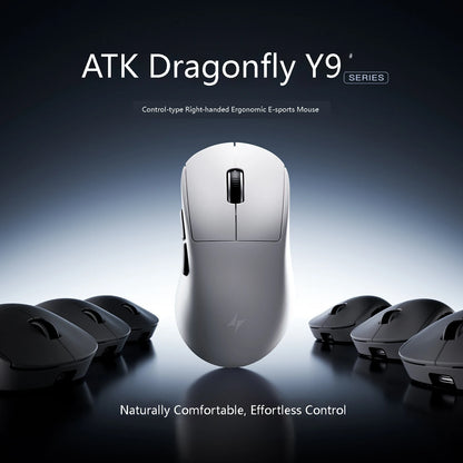 ATK Dragonfly Y9 Wireless Gaming Mouse PAW3950 Ultra Nordic54L15 8Khz High Performance for Computer Office Use Mouse Accessories