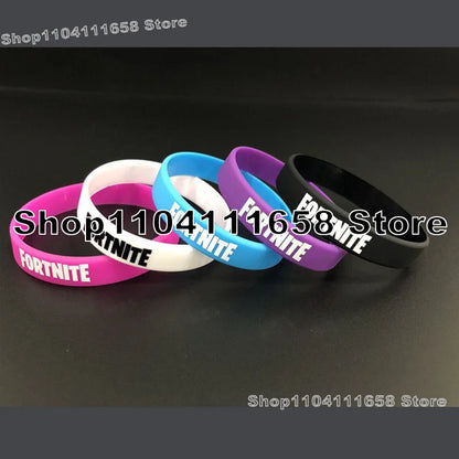 Luminous Silicone Bracelet Fortnite Theme Party Decoration Birthday Bracelet Rubber Trend Toys for Adults Teen Birthday Toy Gift