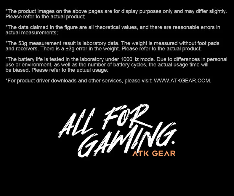 Ratón gaming inalámbrico ATK Dragonfly A9 Ultra PAW3950, ultraligero, trimodo, ergonómico, para esports y jugadores FPS, A9 SE Plus