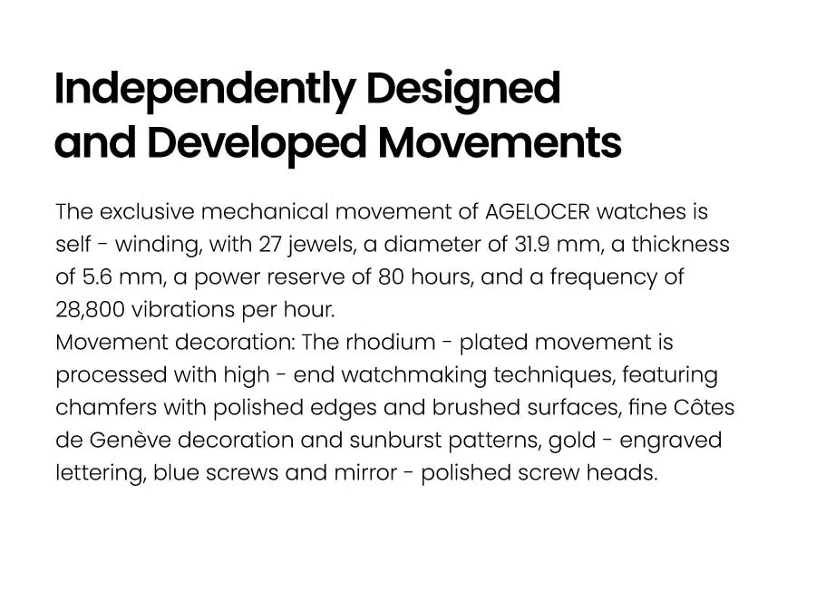 AGELOCER Original Budapest Watch Men's Vogue Formal Big Calendar Automatic Mechanical Watch Birthday Gift for Men