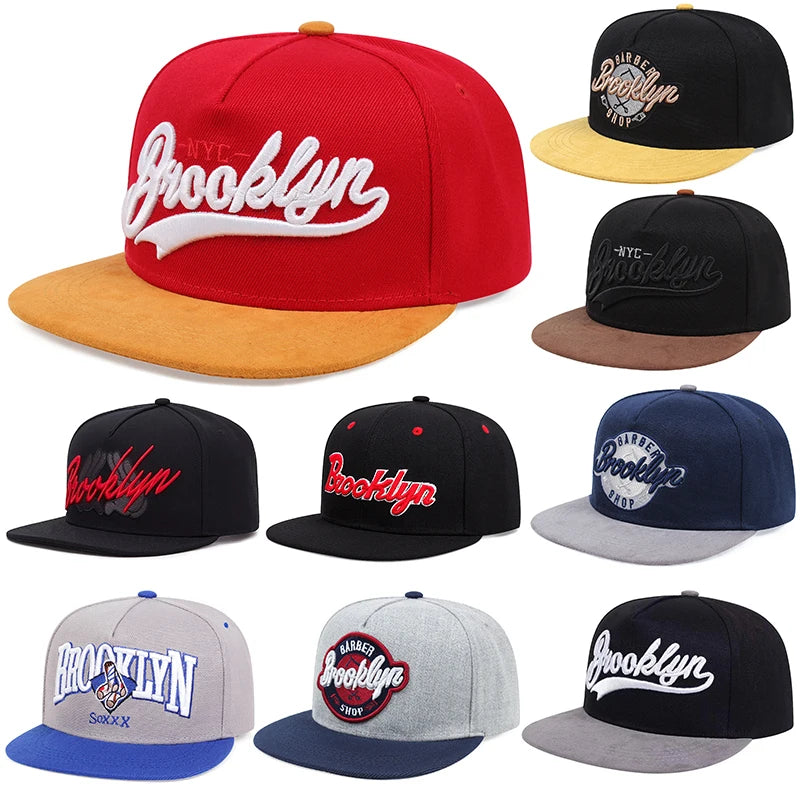 Herrenmode-Mützen mit Buchstabenstickerei, Snapback-Caps, Unisex-Sonnenhüte, verstellbare Hip-Hop-Mützen, Damen-Baseballmützen, Cowboyhüte