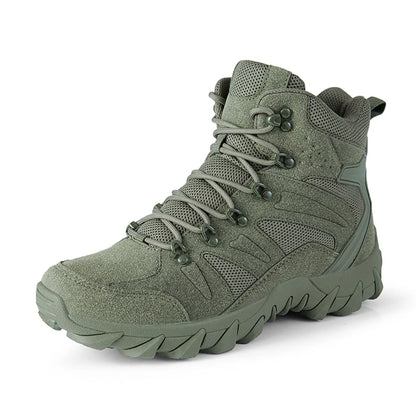 Botas tácticas mejoradas de entrenamiento de combate para hombre, calzado outdoor para camping antidesgaste de respuesta rápida, zapatillas de senderismo para pesca y caza para hombre