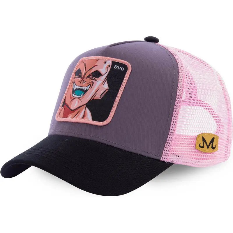 Dragon Ball Z-stilarter Anime Son Goku Bomuld Ny baseballkasket til mænd og kvinder Hip Hop Far Justerbar mesh-kasket Trucker-kasket