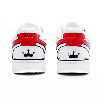 Op maat gemaakte sneakers Nike Court Vision 1 Graffiti Anime-serie slijtvaste skateschoenen voor heren