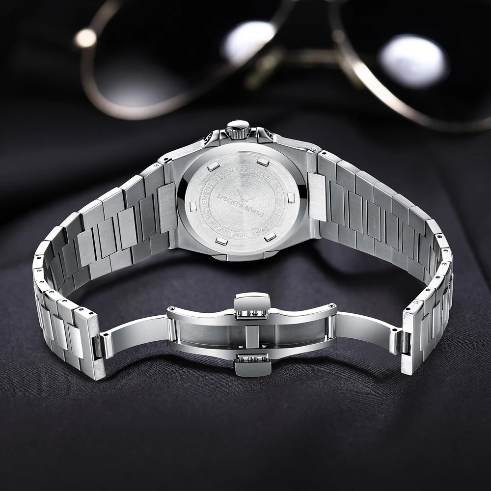 Specht & Söhne New Arrivals Mens Watch Rose Gold 5711 Classic Sports Watches Ultrathin Stainless Steel Sapphire 50M Waterproof