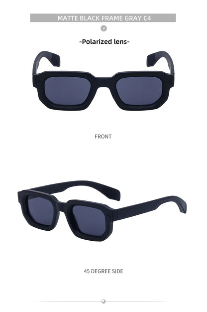 Polarized Square Sunglasses Men 2026 Luxury Brand Designer New Fashion Rectangle Sun Glasses For Women Driving Shades Eyewear