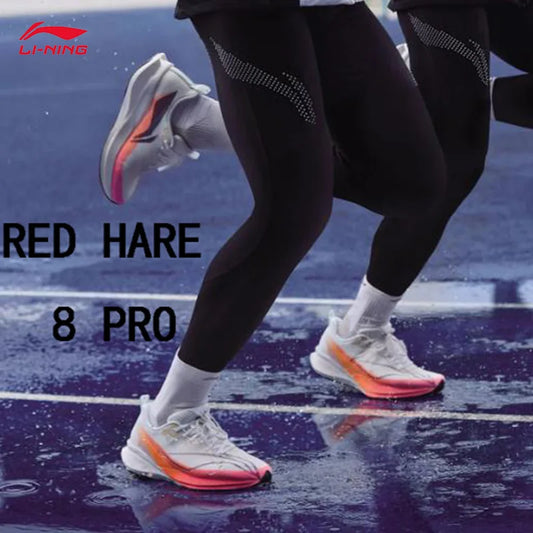 LI-NING RED HARE 8 PRO Men's BOOM FIBER Running Shoes High rebound racing training running shoes ARPV015