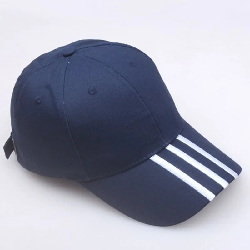 Baseballkasketter til mænd Casual bomuldsbroderede stribede snapback-hiphop-kasketter til kvinder Udendørs sportskasketter til mænd Gorras