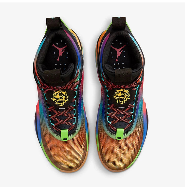 Sapatilhas de Basquetebol Nike Authentic Jordan Unissexo Rainbow Mid-Top Duráveis DN4200-064