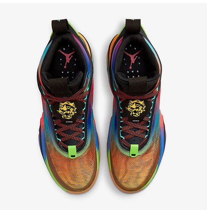Sapatilhas de Basquetebol Nike Authentic Jordan Unissexo Rainbow Mid-Top Duráveis DN4200-064