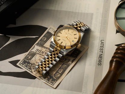 Baltany S4102 Business Men's Automatic Mechanical Wristwatch 36mm Linen Dial Engine Turned Bezel NH35 Luxury Dress Watch