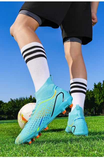 Men's Football Field Boots Ultralight Turf Indoor Society Training Soccer Shoes Cleats for Kids Sneakers TF/FG Football Shoes