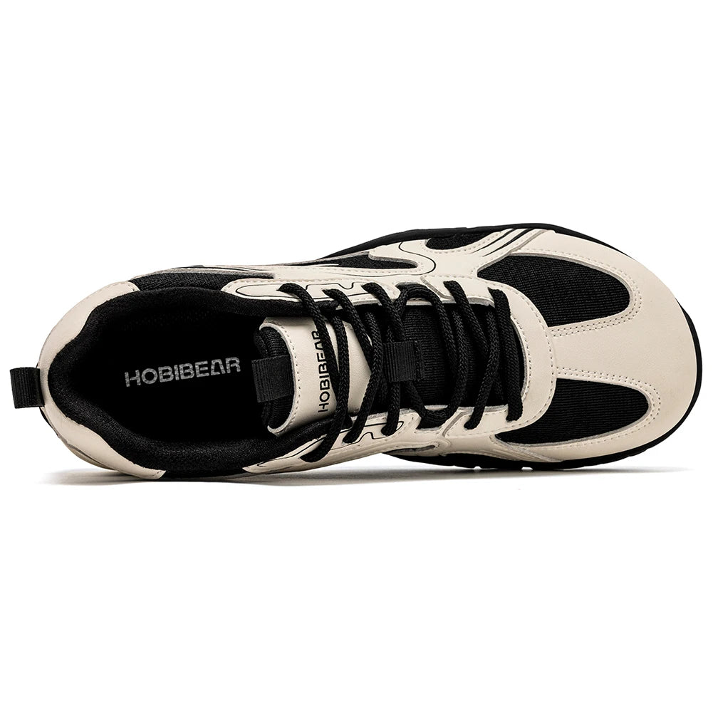 HOBIBEAR Chaussures minimalistes rétro à bout large pour hommes et femmes, idéales pour la marche, la randonnée et la course à pied
