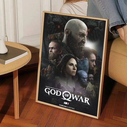 Pop Game God Of War Ragnarok Good Quality Prints And Poster Wall Art For Study Living Room Decor Unique Home Decoration Picture