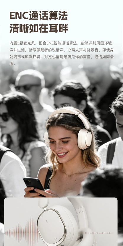 Auscultadores Over-Ear FiiO EH13 Wireless Bluetooth ANC – Headset Gaming HiFi LDAC com Cancelamento de Ruído, Graves Profundos e Longa Autonomia de Bateria