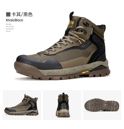 HUMTTO Hiking Shoes Men Winter Outdoor Sports Climbing Shoes Hunting Boots Warm Outdoors Ankle Travel Boots Trekking Sneakers