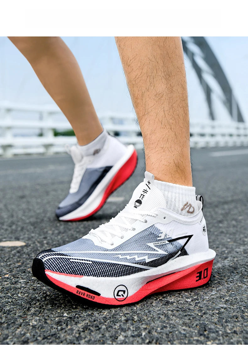 Sneakers da uomo in mesh comfort, scarpe da tennis 2025, running da uomo con piastra in carbonio 3.0, ammortizzazione per sport, allenamento e jogging