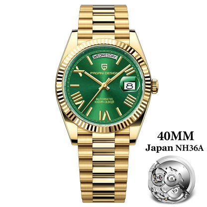 PAGANI DESIGN 2024 New DD40 NH36A Men's Watches Luxury Automatic Mechanical Watch For Men AR Sapphire Glass Date Wrist watch Men