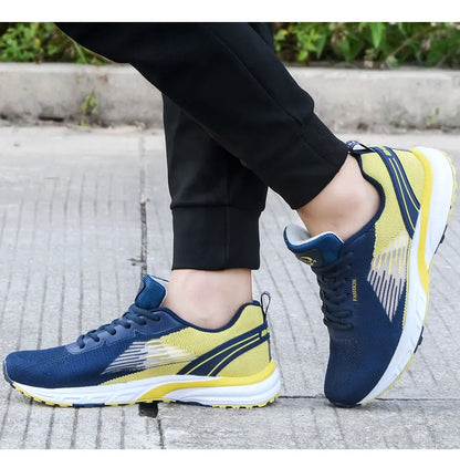 BONA New Popular Style Men's Running Mesh Weaving Upper Sport Shoes Ventilated Jogging Walking Sneakers Lace-Up