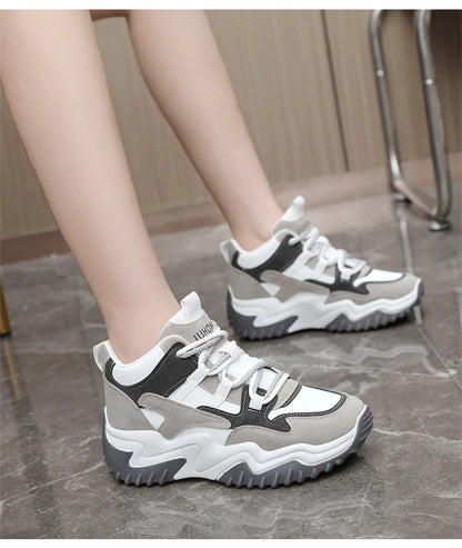 Sneakers for Women 2023 Autumn Slip-On Breathable Mesh Casual Shoes Women Heels Loafers