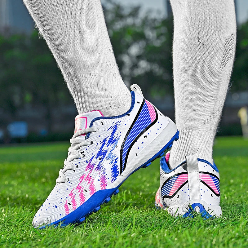 Chaussures de football professionnelles pour enfants, chaussures d'entraînement en plein air, chaussures de sport pour garçons et filles, chaussures de Futsal antidérapantes pour enfants